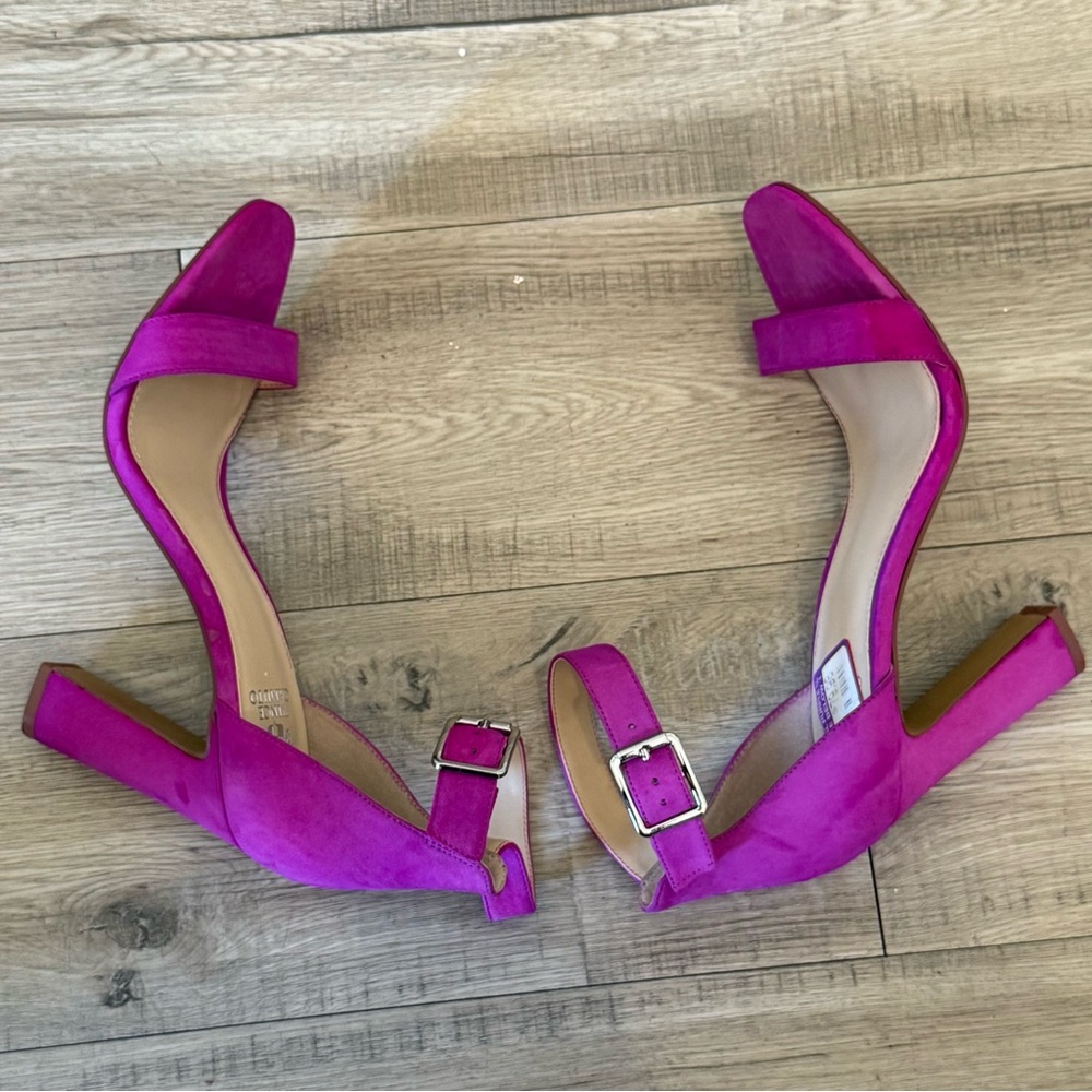 Vince Camuto Block Heel Sandals – Fuchsia Pink – Size 9M – Used Once with Tag - Picture 2 of 5